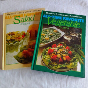 Vintage Better Homes & Gardens Vegetable and Salad Cookbooks 1977 1978 Recipes